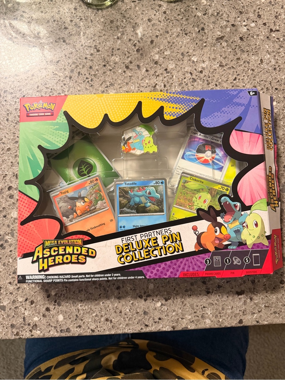 Pokémon First Partners Deluxe Pin Collection - Bright Multi opened.